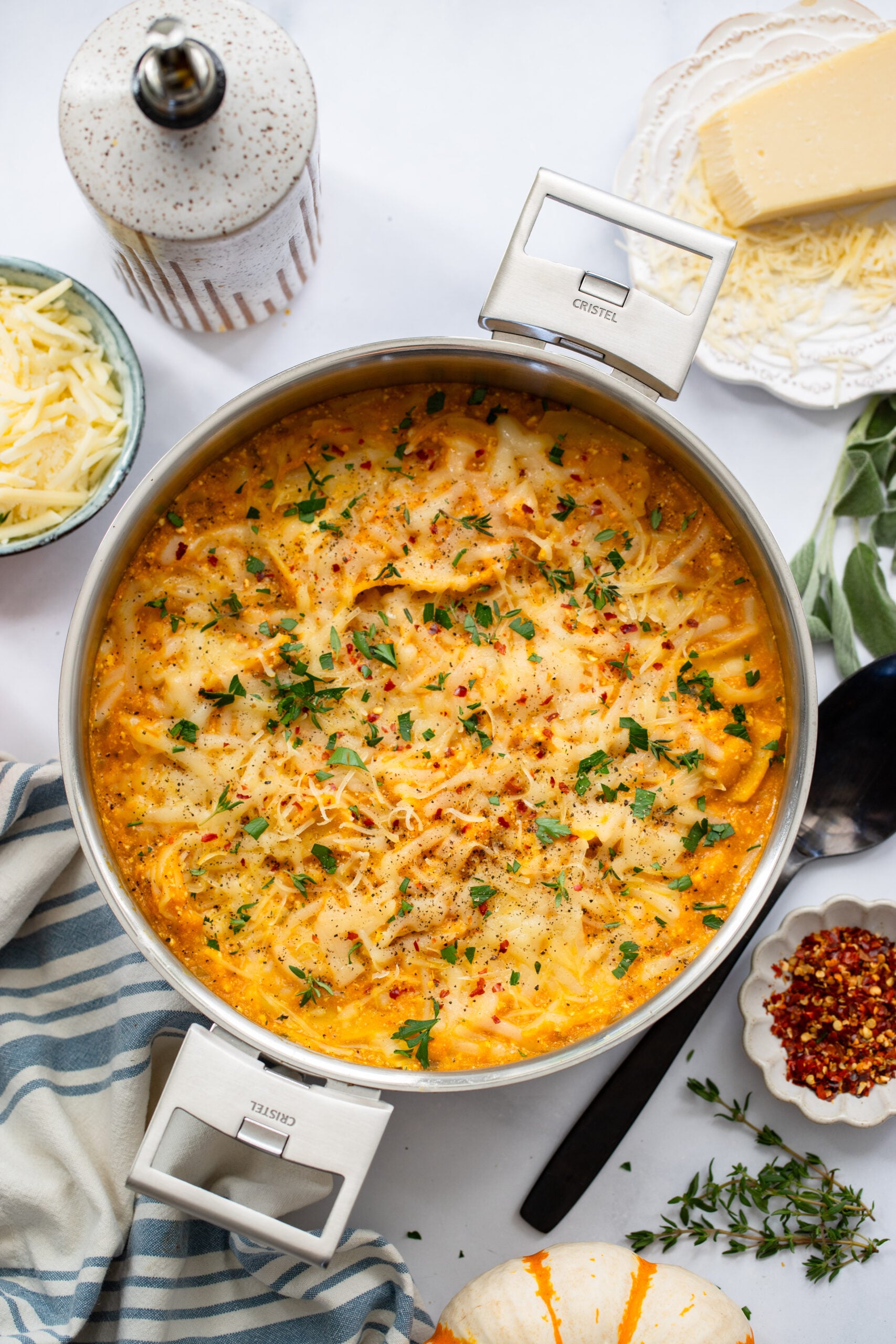 Pumpkin Skillet Lasagna