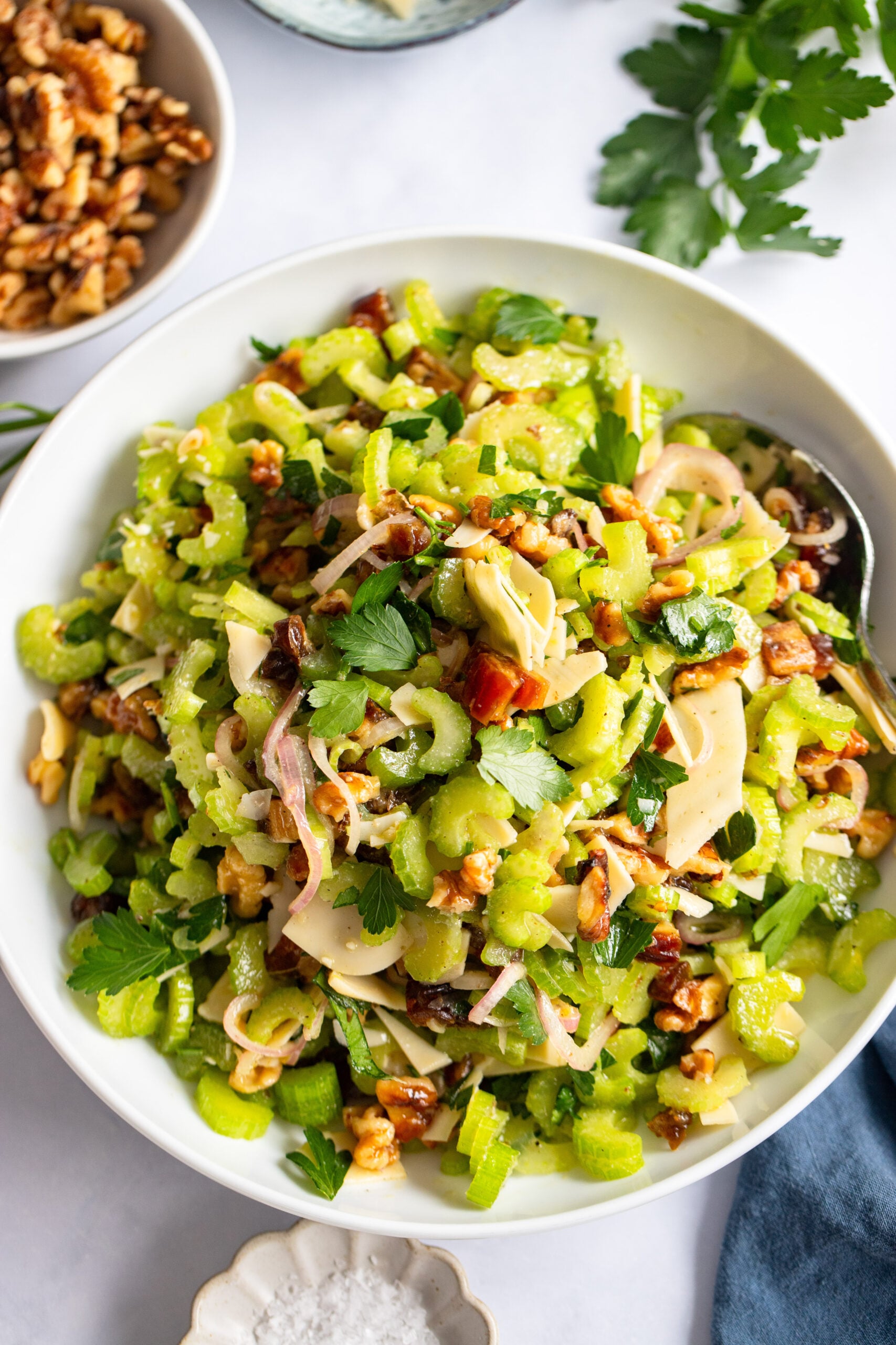 Viral Celery Salad with Parmesan and Dates